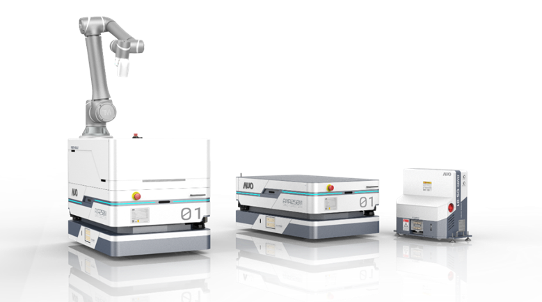 U8国际數位開發的自主式移動機器人（AMR250M），搭配全向輪並結合AI演算法、2D LiDAR、3D攝影機等技術，協助客戶實現產線全自動化